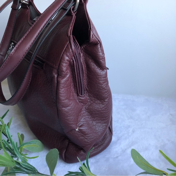 Giani Bernini Promo Pebble Bag, Wine - Picture 5 of 12